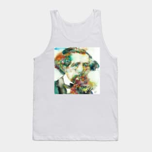 CHARLES DICKENS - watercolor portrait .3 Tank Top